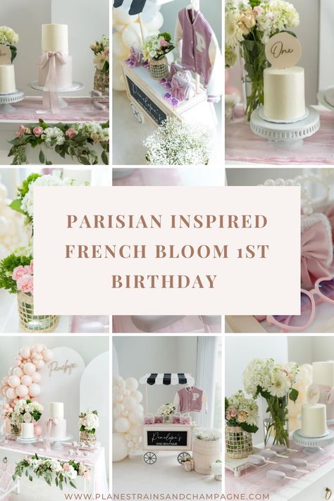 1st Birthday | Paris | Parisian Party | Parisian Themed Birthday | Baby Girl | Birthday Party | French | French Blooms | French Market | Target Market Cart | Florals | Balloon Garland | Smash Cake | Penelope's Chic Boutique | Party Favors | Baby Girl | Travel | Lifestyle | Mom Blogger | Miami French Themed First Birthday, French 1st Birthday Party, Paris First Birthday Party, French First Birthday, French Theme Party, French Themed Birthday Party, French Themed Birthday, French Themed Parties, First Birthday Winter