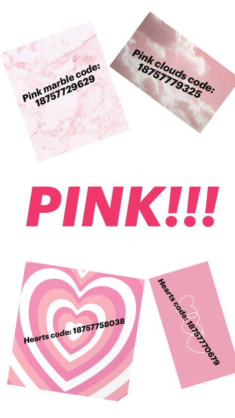 Pink Decal Codes, Bloxburg Decals Codes Pink, Cute Bloxburg House Ideas, Decal Codes For Bloxburg, Codes For Bloxburg, Decals Codes, Bloxburg Decals Codes, Bloxburg Decals, Baddie Outfits Ideas