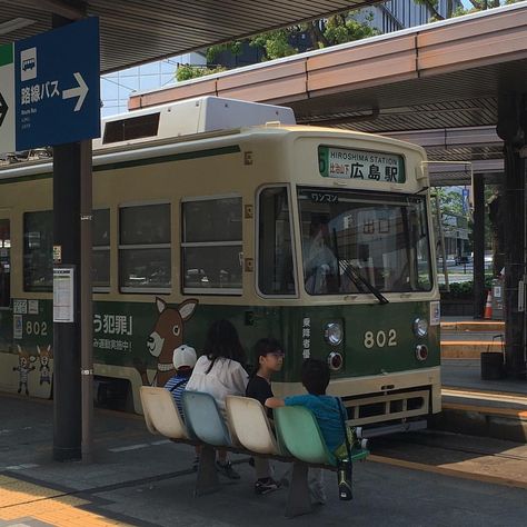 Bus Stop, Two People, Japan