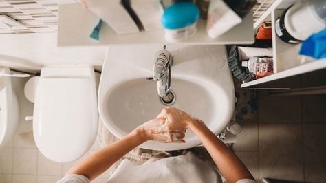 Watery diarrhea: Causes and how to stop it Bathroom Photography, Hands Photography, Dehydration Symptoms, Woman Hands, Contaminated Food, Abdominal Surgery, Viral Infection, Hygienic Food, Preventative Health