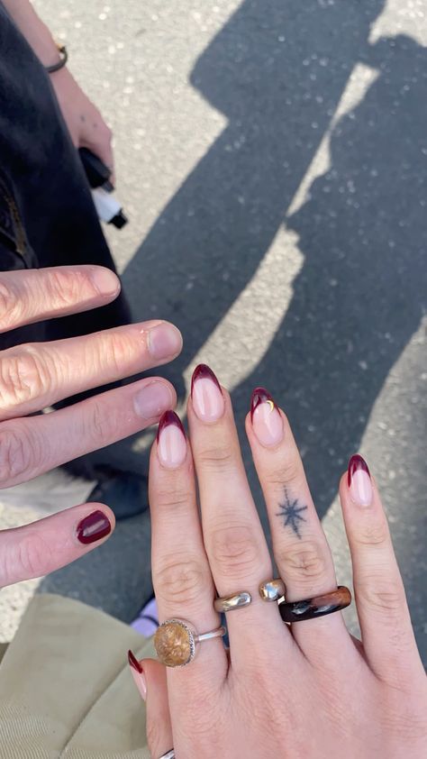 Matching Valentines Nails With Boyfriend, Matching Boyfriend Nails, Matching His And Hers Nails, Boyfriend Girlfriend Nails, Matching Couple Nails Boy And Girl, Boyfriend Girlfriend Matching Nails, Wlw Matching Nails, Matching Nails With Girlfriend, Bf And Gf Matching Nails