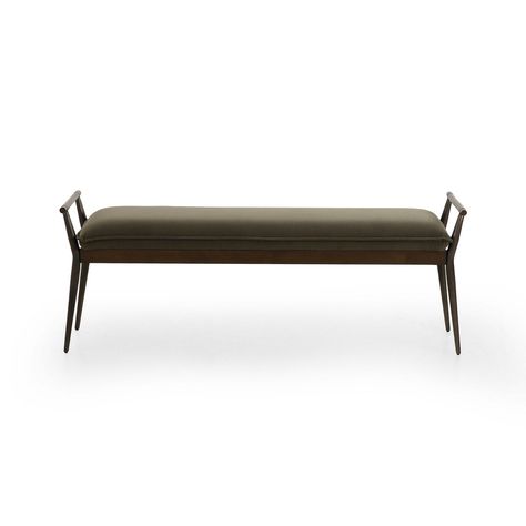 Shop Charlotte Bench at Burke Decor today. Quick ship and free shipping available for select items in the US. International shipping available. Toilet Accessories Decor, Steel Framing, Midcentury Design, Table Top Design, Outdoor Cushions And Pillows, Upholstered Bench, Four Hands, Burke Decor, Carbon Black