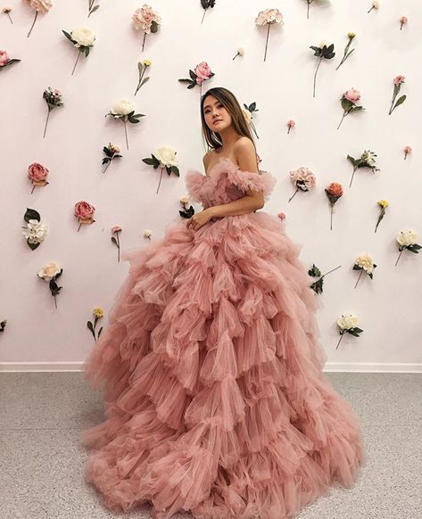 Big Prom Dresses Cinderella, Millia London Dress, Pink Wedding Dress Tulle, Premier Dress, Pink Ball Gown, Gala Fashion, Vegas Dresses, Gowns Dresses Elegant, Indian Dresses Traditional