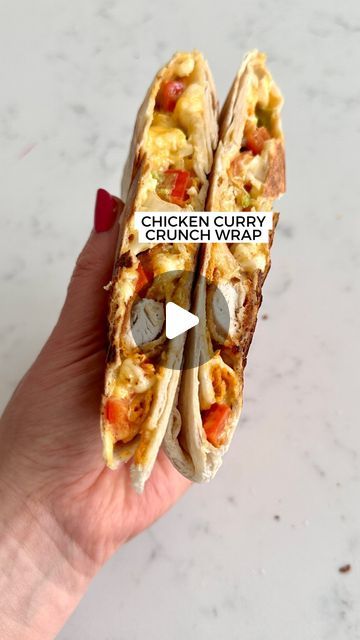 Lili Forberg on Instagram: "My son’s fave thing for lunchbox-
A chicken curry crunch wrap!" Chicken Crunch Wrap, Wrap Chicken, Tortilla Wrap, Crunch Wrap, Tortilla Wraps, Chicken Curry, March 3, A Chicken, Curry Chicken