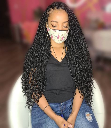 Mini Faux Locs, Island Locs, Mini Locs, Megan Good, Box Braid Hair, Faux Locs, Box Braids, Locs, Braided Hairstyles