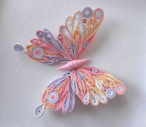 Quilling Butterfly, Arte Quilling, Quilling Animals, Paper Quilling Flowers, Paper Quilling Jewelry, Quilling Work, Desain Quilling, Quilling 3d, Paper Quilling Patterns