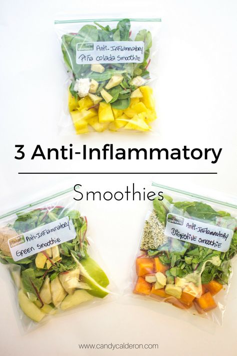 3 Anti-Inflammatory Smoothies I Swear By - Candy Calderon Juicing Recipes For Chemo Patients, Antiflammatory Smoothie Recipes, Inflammatory Smoothies, Chemo Smoothies Protein Shakes, Anticancer Smoothie, Healthy Food Swaps, Dark Leafy Greens, Raw Coconut, Healthy Bacteria