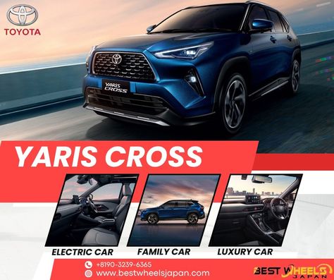 Toyota Yaris Cross - Your Dream Ride Awaits! Explore the Rainbow of Options Available in Multiple Colors Choose Your Favorite Model Best Wheels Japan Offers Unbeatable Deals Exclusive Prices Limited Stock - Book Now! Hurry Up! Don't Miss Out! Contact Us Today! +819032396365 | www.bestwheelsjapan.com #bestwheelajapan #toyotayariscross #toyotayariscrosshybrid #toyotayariscross2021 #toyotayariscrossover Toyota Yaris Cross, Yaris Cross, Toyota Yaris, Family Car, Limited Stock, Electric Cars, The Rainbow, Luxury Cars, Your Dream