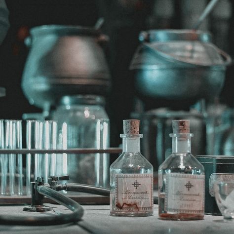 Potions Harry Potter Aesthetic, Professor Severus Snape, Harry Potter Potions, Warner Bros Studio, Mad Science, Vampire Academy, Medical Aesthetic, Harry Potter Aesthetic, Ancient Mysteries