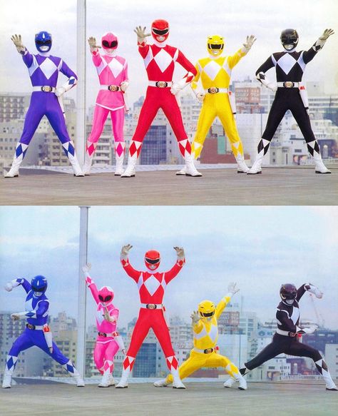 Picture References, Group Photo Poses, Rita Repulsa, Blue Ranger, Group Picture Poses, Power Rangers Fan Art, Red Ranger, Boom Studios, Power Rangers Art