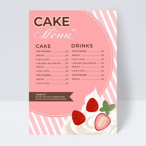 Shop Menu Design, Drawing Dessert, Neat Writing, Sweet Drawing, Codes Wallpaper, Boutique Store Displays, Dessert Restaurants, Kiss Gif, Recipe Book Templates