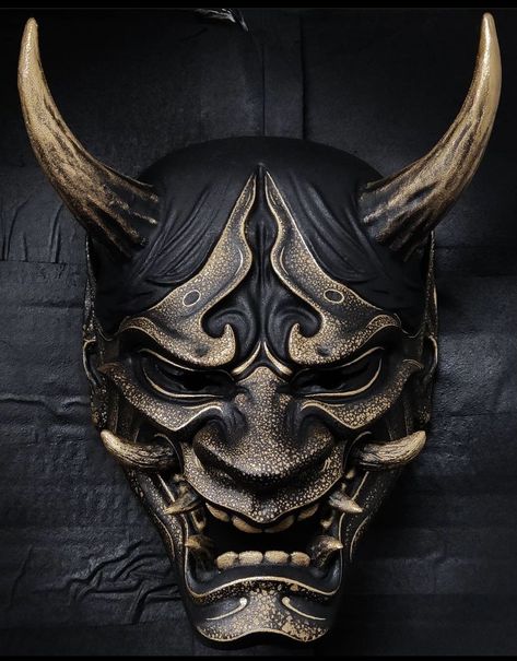 Mascara Hannya, Mascara Oni, Japanese Hannya Mask, Japanese Demon Mask, Oni Samurai, Oni Tattoo, Ronin Samurai, Hannya Mask, Japanese Oni