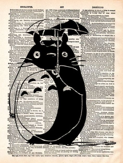 totoro pôster Totoro Aesthetic, White Totoro, Totoro Poster, Dark Academia Posters, Studio Ghibli Poster, Dark Academia Prints, Anime Wall Prints !!, Grunge Posters, Posters For My Room