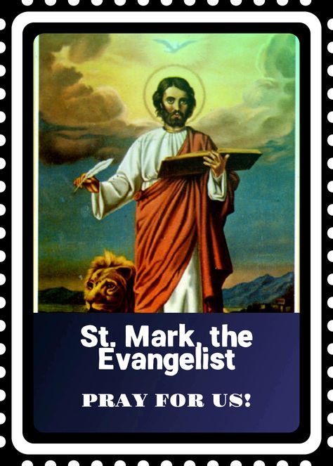 Messianic Christian, St Mark The Evangelist, Mark The Evangelist, Gospel Of Mark, Saint Mark, Pray For Us, The Gospel, Catholic Church, Facts About