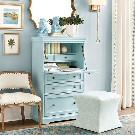 Eastman Secretary Desk - Standard | Ballard Designs Small Secretary Desk, Pretty Lines, Grown Up Bedroom, Buy Desk, Secretary Desk, Desk Areas, Bedroom Desk, Furniture Rehab, Secretary Desks