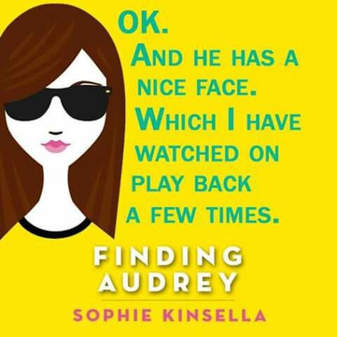 Finding Audrey by Sophie Kinsella Finding Audrey, Sophie Kinsella, Book Wishlist, Book Things, Video Film, Interesting Faces, Book Worms, Video Games, Reading