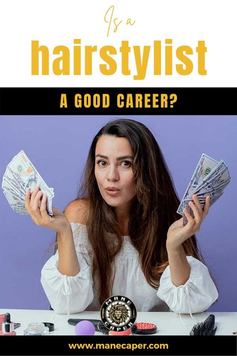 Being a hairstylist is indeed a good career! Everything, starting from the salary, tips, commissions to meeting new people and making connections are nothing beneficial for your life. Of course, it depends greatly on how skilled you are at the job. But that is something that you can develop with time and effort. #hairstylist #hair #hairstyle #haircolor #modernsalon #hairdresser #hairtransformation #americansalon #hairsalon #hairtrends #hairfashion #barbers #barbering Hairstylist Career, Hair Secrets, Celebrity Hair, Making Connections, Celebrity Hair Stylist, Hair Stylists, Best Careers, Modern Salon, Hair Transformation