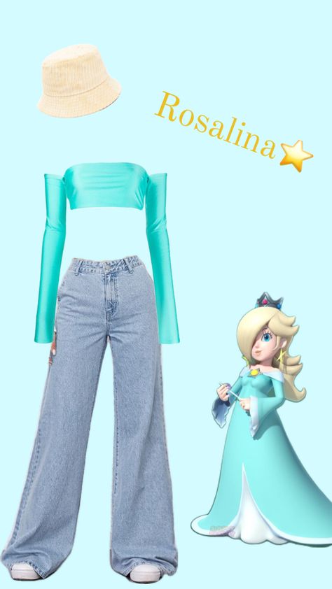 #rosalina Rosalina Mario Costume Diy, Rosalina Outfit Ideas, Mario Characters Inspired Outfits, Rosalina Mario Costume, Rosalina Costume Diy, Rosalina Halloween Costume, Rosalina Inspired Outfit, Rosalina Mario Cosplay, Rosalina Cosplay Diy