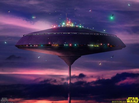 Bespin Star Wars, Cloud City Star Wars, Bespin Cloud City, Alien Drawing, George Lucas Star Wars, Cityscape Drawing, Edge Of The Empire, Star Wars Planets, Star Wars Colors