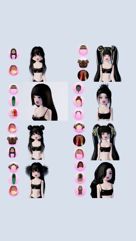 Dress to impress hair, stacking layering, options, ideas hacks Y2K, retro, vintage, aesthetic fashion long hair, pigtail, ponytail buns #Fashion #Aesthetic #Love #Roblox #Dress #2 #to #Impress #Y2K #Vintage #DressToImpress #dti #dresstoimpress #demure #cute #mindful Pigtail Ponytail, Layering Hacks, Demure Outfit, Demure Dress, Retro Vintage Aesthetic, Dress Layering, Fancy Dress Code, Roblox Dress, Cute Easy Doodles