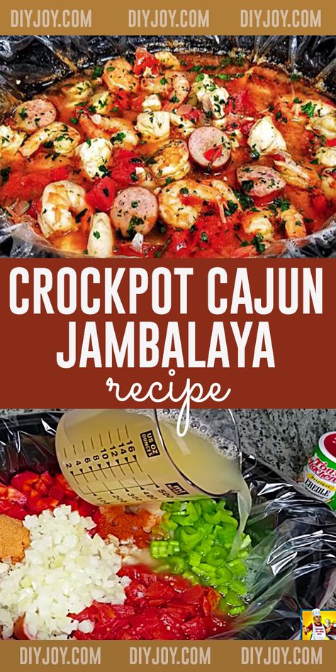 One Pot Dinner Ideas, Crockpot Jambalaya Recipe, Jumbolia Recipes, Jambalaya Crockpot, Cajun Jambalaya Recipe, Jambalaya Recipe Crockpot, Crockpot Cajun, Crockpot Jambalaya, Jambalaya Recipe Easy