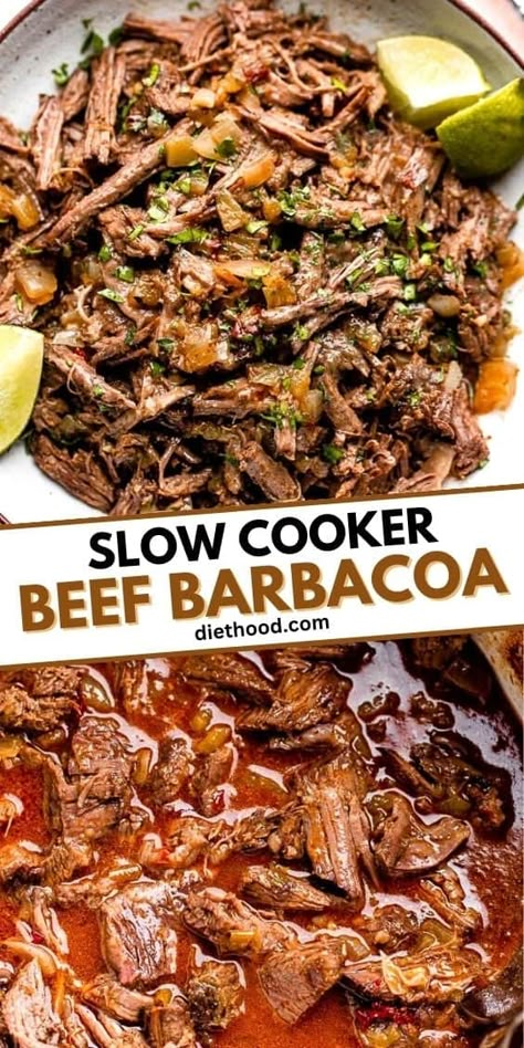 Barbacoa Slow Cooker, Slow Cooker Beef Barbacoa, Beef Barbacoa Slow Cooker, Rump Roast Recipes, Crockpot Meat, Beef Barbacoa, Shredded Beef Tacos, Slow Cooker Barbacoa, Barbacoa Recipe