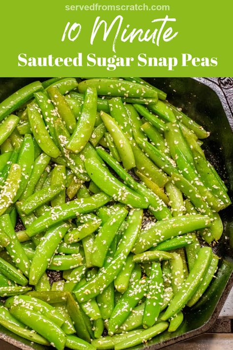 Sauteed Snap Peas, How To Cook Sugar Snap Peas, How To Cook Snap Peas, Sugar Snap Peas Sauteed, Sugar Peas Recipe, Snap Peas Recipe Side Dishes, Sweet Pea Recipe, Cooking Sugar Snap Peas, Snap Pea Recipes