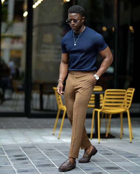 Black Men Casual Style, Guys Fashion Casual, Mens Smart Casual Outfits, Mens Business Casual Outfits, Black Men Fashion Casual, Classy Outfits Men, Mens Casual Outfits Summer, Dress Suits For Men, Men Fashion Casual Shirts