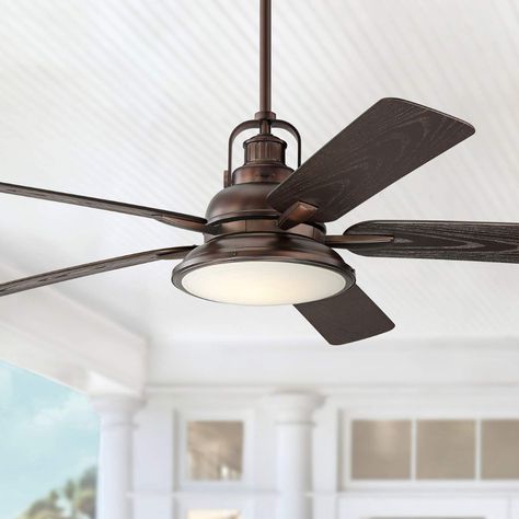 Ceiling Fan Makeover, Deco Led, Farmhouse Ceiling Fan, Ceiling Fans Without Lights, Bronze Ceiling Fan, Best Ceiling Fans, Ceiling Fan Design, Outdoor Fan, Outdoor Ceiling