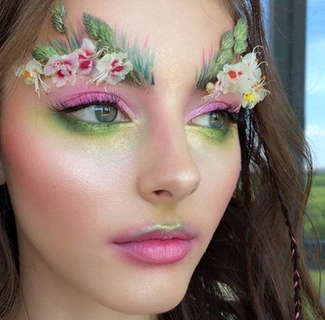 Woodland Fairy Makeup, Editorial Make-up, Fairy Make-up, Fantasy Make-up, Halloween Eye Makeup, Rave Makeup, Whimsical Fairy, Halloween Eyes, Make Up Videos