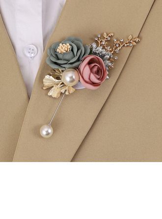 Hand Corsage, Unique Boutonniere, Peony Boutonniere, Groomsman Boutonniere, Silk Flower Boutonniere, Brooch Boutonniere, Upcycled Accessories, Flower Boutonniere, Colorful Wedding Flowers