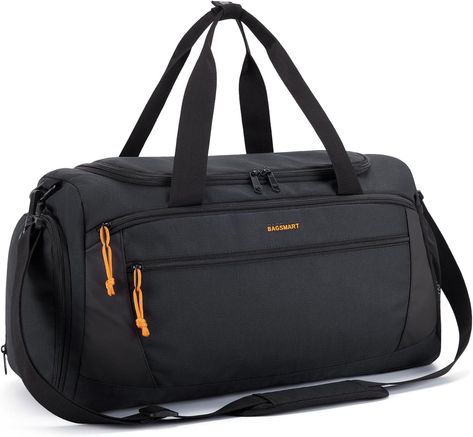 Multiple Compartments - This gym bag is designed with 7 separate compartments to meet storage needs. The U-shaped opening design of the main compartment gives you quick access to your belongings. A separate vented shoes compartment keeps shoes away from your non-sweaty items. An internal waterproof pocket to securely store toiletries or wet items. An open mesh pocket inside the main compartment to accommodate compartmentalized storage of small accessories. Side mesh pocket for water bottles. Gym Bag For Men, Vera Bradley Weekender Bag, Bag With Shoe Compartment, Dirty Shoes, Mens Gym Bag, Opening Design, Weekend Travel Bags, Travel Duffle Bag, Workout Bags