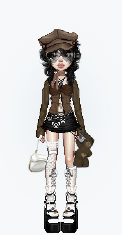 Acubi Everskies, Everskies Streetwear, Highrise Outfit, Outfit Ideas Vintage, Everskies Outfits, Streetwear Dress, Anime Boy Hair, Bratz Inspired Outfits, Dti Fits