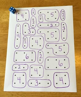 Favorite activities based on dot paper - Including free ideas for simple math games and a new iPad app (with 3 free levels). Counting On Math Games, Maths Games Year 1, Dominos Math Games Free Printable, Math Stackers, Dyscalculia Activities, Dice Addition, Paper Activities, Dots And Boxes, Dots Game