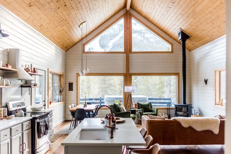 Budget Breakdown: Alpenglow Cabin in Twin Lakes, Colorado - Dwell Hearthstone Wood Stove, Alpine Cabin, Colorado Cabins, Camp Cabin, Twin Lakes, Mountain Living, Lake Cabins, Mountain Retreat, Modern Cabin