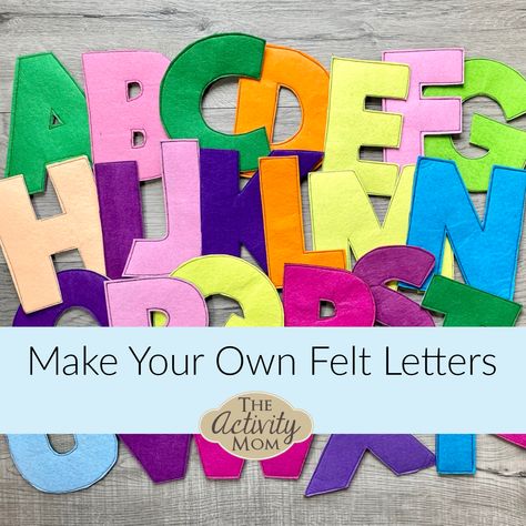 The Activity Mom - Make Your Own Archives - The Activity Mom New Year's Eve Crafts, New Year's Eve Activities, Diy Montessori, Spell Your Name, Cut Out Letters, Felt Letters, Letter Activities, Letter Form, Felt Sheets