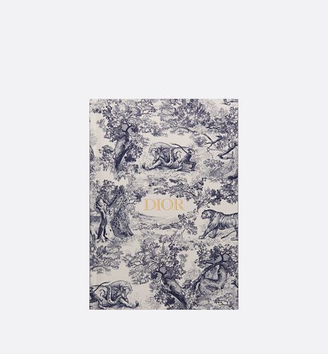 The 72-page notebook is adorned with iconic blue-tone Toile de Jouy – the hallmark motif from the walls of Mr. Dior's first boutique. Dior Notebook, Dior Office, Nancy Meyers Movies, Gold Foil Invitation, Nancy Meyers, Blue Toile, Christian Dior Couture, Foil Invitations, Dior Couture