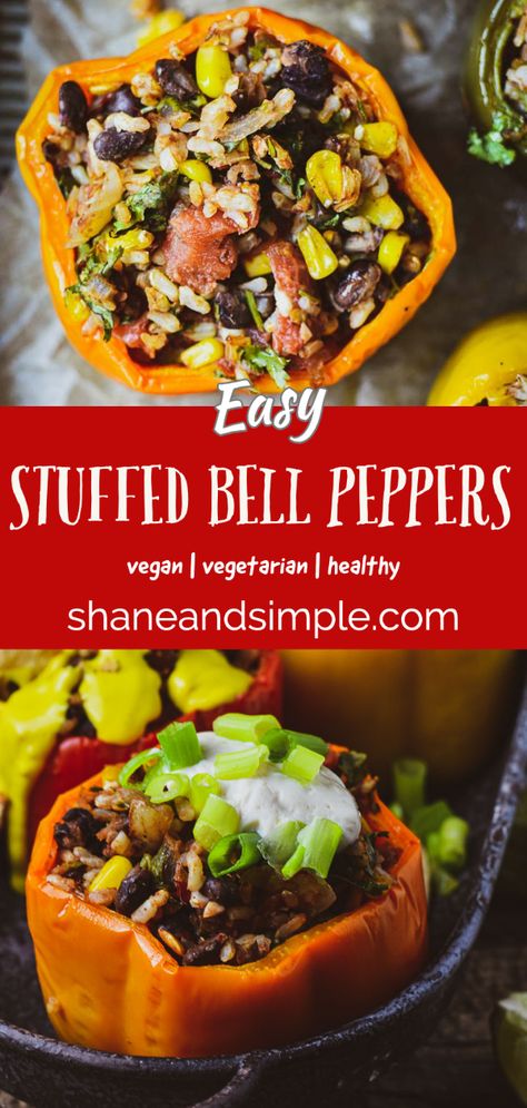 Stuffed Bell Peppers Beans, Stuffed Bell Peppers Rice And Beans, Stuffed Pepper Recipes Vegetarian, Easy Stuffed Peppers Vegetarian, Stuffed Bell Peppers With Black Beans, Stuffed Bell Peppers Veggie, Vegetarian Stuffed Bell Peppers With Rice, Healthy Stuffed Bell Peppers Vegetarian, Bell Pepper Recipes Stuffed Vegetarian