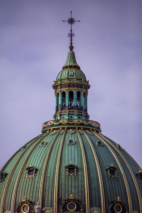 Copenhagen-Cathedral-Dome-Mabry-Campbell Copenhagen Cathedral, Copenhagen Photography, Denmark Architecture, Dome Roof, Architecture Antique, Arte Doodle, Cathedral Architecture, Architecture Wallpaper, Architecture Landmark