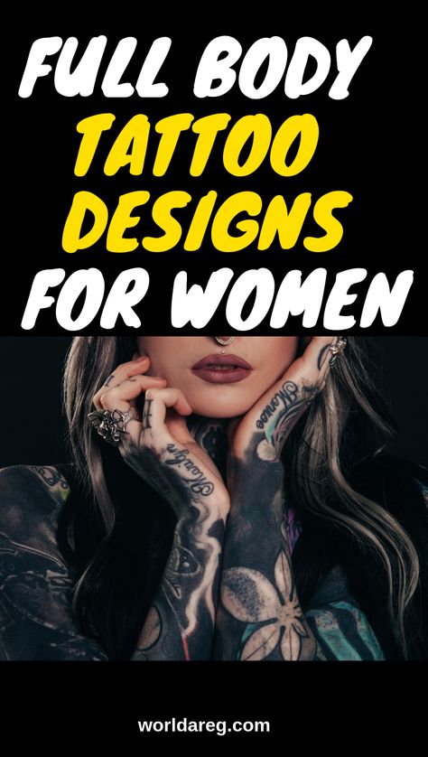 Full Body Tattoo Designs for Women Full Body Tattoos For Women, Whole Body Tattoo Woman, Female Back Tattoos Full, Full Body Tattoo Women, Full Body Tattoo Designs, Symmetrical Tattoo, Body Tattoo Design, Tattoo Female, Body Tattoo