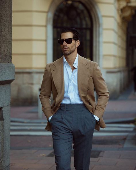 Camel Blazer Outfit, Masculinity Quotes, Formal Attire For Men, Quotes Empowering, Blazer Outfits Men, Classy Outfits Men, Mens Fashion Blazer, Mens Casual Outfits Summer, Look Formal