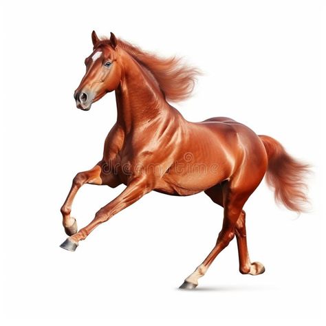 Red horse run gallop isolated on white background. generative ai stock photography Horse White Background, White Background Photography, Red Horse, Background Illustration, Mammals, Stock Photography, Stock Illustration, White Background, Design Inspiration