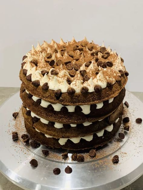 Cake Mix Chocolate Waffle Cake | Foodtalk Waffle Cakes, Chocolate Box Cake, Cream Cheese Buttercream Frosting, Mix Chocolate, Bake A Cake, Waffles Easy, Cream Cheese Buttercream, Chocolate Waffles, Waffle Cake