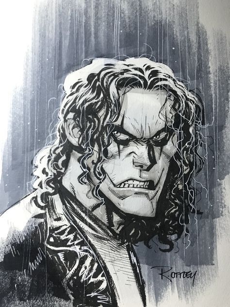 Ryan Ottley, Comic Art Sketch, Comic Book Art Style, The Crow, Image Comics, Comic Book Artists, Superhero Art, Comic Book Characters, Art Model