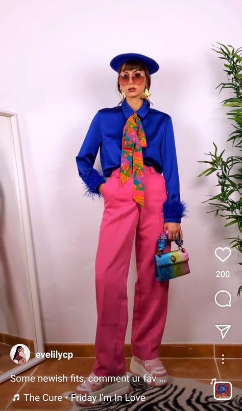 Maximalist Casual Outfit, Funky Formal Outfit, Camp Style Fashion, 60s Outfits Aesthetic, Funky Style Outfits, Outfits Aesthetic Skirt, Funky Formal, Outfits Colourful, Fair Photoshoot