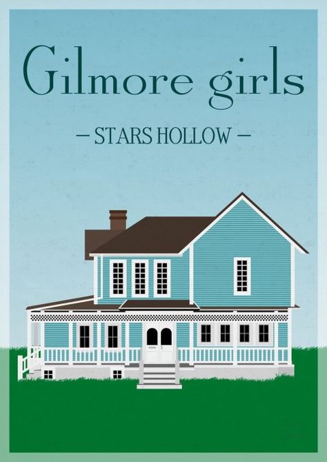 Gilmore Girls Stars Hollow, Gilmore Girls Poster, Walter White, Stars Hollow, Girl Posters, Rory Gilmore, Twin Peaks, Breaking Bad, Travel Insurance