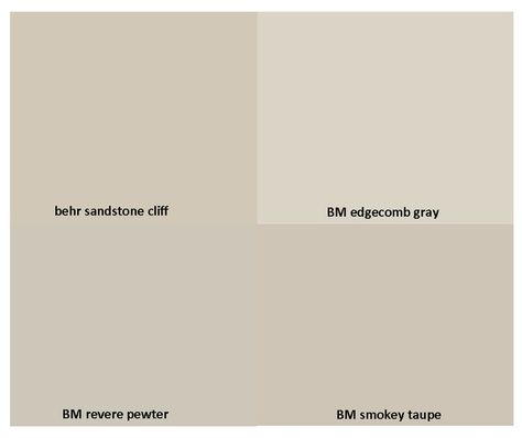 Benjamin Moore Smokey Taupe, Benjamin Moore Edgecomb Gray, Stenciled Walls, Smokey Taupe, Interior Paint Colors For Living Room, Edgecomb Gray, Interior Paint Colors Schemes, Taupe Paint, Greige Paint