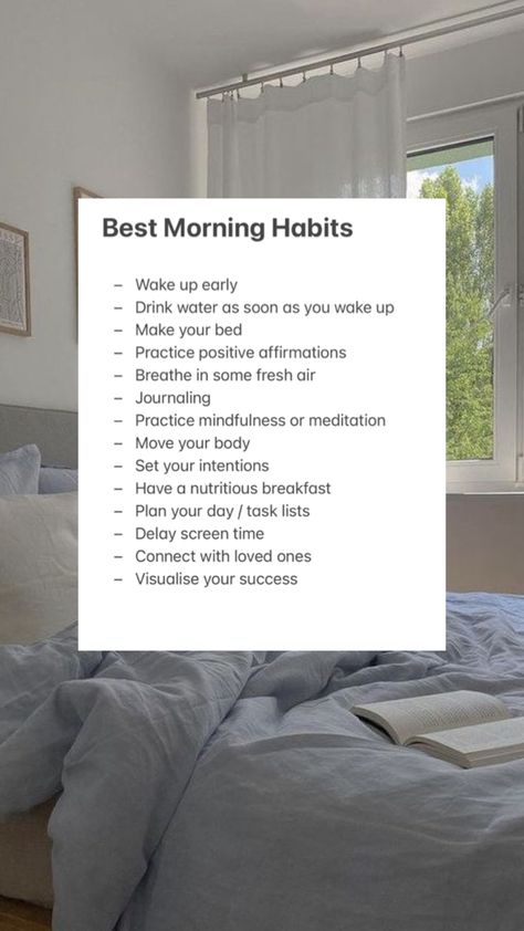 A list of best morning habits Goal Planning Worksheet, Best Morning, Daily Hacks, Ways To Be Happier, Morning Habits, Get My Life Together, Positive Habits, Healthy Girl, Successful Women