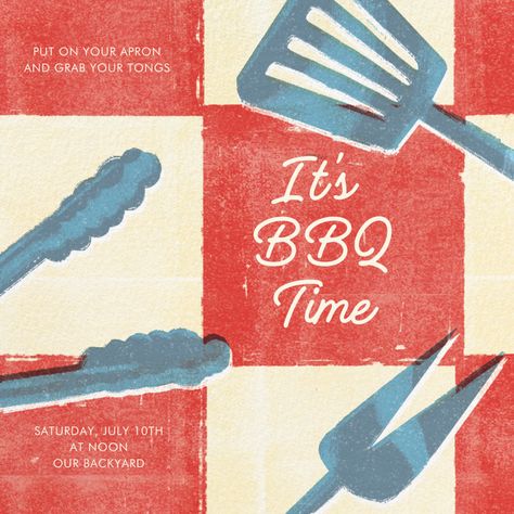 Formal Picnic Party, Cookout Aesthetic, Picnic Layout, Bbq Vibes, Food Invitation, Picnic Invite, 4th Of July Invitations, Barbeque Invitations, Hosting Era