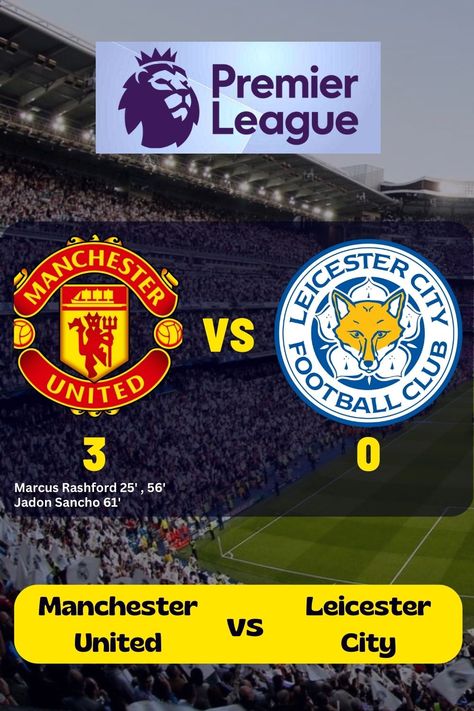 It was a showdown for the ages! Manchester United F.C. held their own and secured a 3 - 0 victory over Leicester City F.C. in the Premier League.⁣⁣ Celebrate their win and show your support for Man United #manunited! And don’t forget to share your thoughts about the match - which team did you root for? ⁣ #premierleague Leicester City Fc, Marcus Rashford, Leicester City, English Premier League, Man United, Leicester, Football Club, Manchester United, Premier League